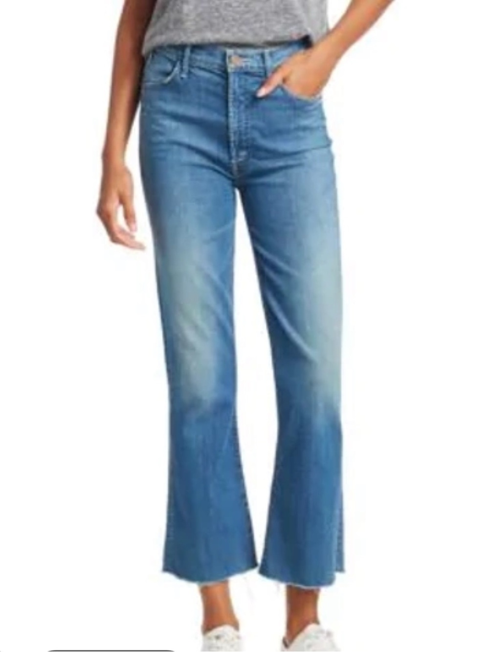MOTHER The Hustler Ankle Fray Jeans